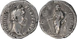 ROME - Denier - ANTONIN LE PIEUX - 149 AD - Felicitas Portant Caducée Et Corne - RIC.187 - 17-331 - Les Antonins (96 à 192)