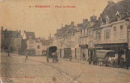 # 80310 PICQUIGNY / PLACE Du MARCHE En 1907 Et CHÂTEAU (lot De 2 CP) - Picquigny