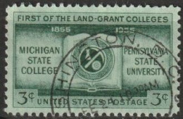 USA 1955 Mi-Nr.685 O Gestempelt 150 Jahre Michigan State College ( U 465) Günstige Versandkosten - Used Stamps