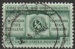 USA 1955 Mi-Nr.685 O Gestempelt 150 Jahre Michigan State College ( U 466) Günstige Versandkosten - Used Stamps