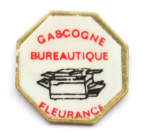 Pin's Fleurance (32) - GASCOGNE BUREAUTIQUE - L'imprimante Multifonction - N023 - Computers