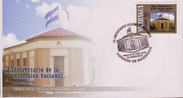 NICARAGUA 25th ANNIVERSARY NATIONAL ASSEMBLY Sc 2511 FDC 2010 - Nicaragua
