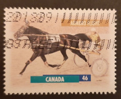 Canada 1999  USED Sc 1794c    46c  Horses, PERF. 13.0 X 13.4 - Oblitérés