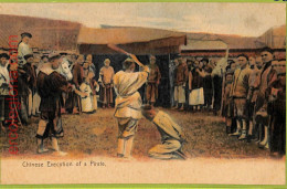 Af4132  - CHINA - Vintage POSTCARD - Chinese Execution Of A Pirate - Chine