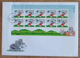 Suisse - FDC 2005 - Feuille YT N°1840 - Bande Dessinée / Les Souris D'Uli Stein / Golf - FDC