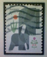 United States, Scott #5714, Used(o) Booklet, 2022, Elephants, (60¢) Forever - Oblitérés