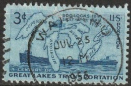 USA 1955 Mi-Nr.690 O Gestempelt  100 Jahre Binnenseetransport ( U 480) Günstige Versandkosten - Used Stamps