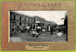 Af2702  - URUGUAY - VINTAGE POSTCARD - MONTEVIDEO - 1908 - Uruguay