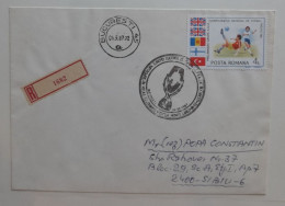 ROUMANIE ROMANIA ROMANA FDC 1987 UEFA SUPERCOPA GAME KIEV   FOOTBALL FUSSBALL SOCCER CALCIO FOOT FUTBOL FUTEBOL VOETBAL - Briefe U. Dokumente