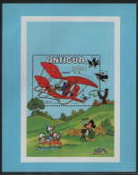 Antigua 1980 MNH Sc 571 $2.50 Goofy In Glider Disney Int'l Year Of The Child Sheet - 1960-1981 Interne Autonomie