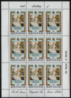 Antigua 1980 MNH Sc 584-585 Queen Mother, 80th Birthday Sheets Of 9 - 1960-1981 Ministerial Government