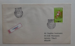 ROUMANIE ROMANIA ROMANA FDC 1962  FOOTBALL FUSSBALL SOCCER CALCIO FOOT FUTBOL FUTEBOL VOETBAL - Cartas & Documentos