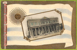 Af2711 - URUGUAY - VINTAGE POSTCARD - MONTEVIDEO - Embossed - Uruguay