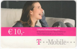 NETHERLANDS B-569 Prepaid T-Mobile - People, Woman - Used - Cartes GSM, Prépayées Et Recharges