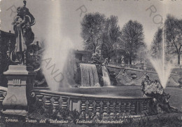 CARTOLINA  TORINO,PIEMONTE-PARCO DEL VALENTINO-FONTANA MONUMENTALE-STORIA,MEMORIA,CULTURA,BELLA ITALIA,VIAGGIATA 1957 - Parcs & Jardins