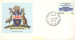 721259 MNH AUSTRALIA 1979 175 ANIVERSARIO DE LA FUNDCION DE HOBART - Neufs