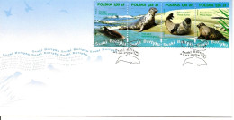 FDC Poland Mammal Of The Baltic Dolphin - Seals 2009 - Delfines