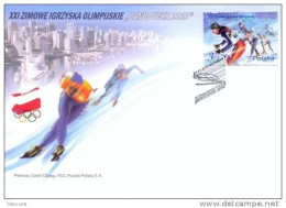 FDC 1496 Poland Vancouver Winter Olympic Games Skiing Skating 2010 - Winter 2010: Vancouver