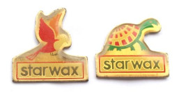 Lot De 2 Pin's STARWAX - Oiseau - Tortue - N040 - Lotes