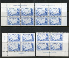 Canada MNH Plate Blocks  1955 "David Thompson" - Unused Stamps