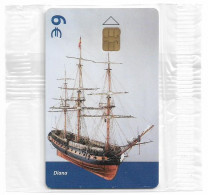 Spain - Telefónica - Museo Naval - Diana 1 Ship - B-104 - 05.2003, 6€, 19.200ex, NSB - Basisuitgaven