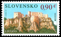 SALE!!! SLOVAKIA ESLOVAQUIA SLOVAQUIE SLOWAKEI 2017 EUROPA CEPT CASTLES 1 Stamp From Sheetlet MNH ** - 2017