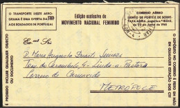 Aerogramme/ Aerograma Militar - Mozambique > Carnaxide, Portugal -|- Postmark - Serv. Postal Militar 4, 1972 - Lettres & Documents