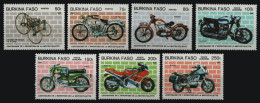 Burkina Faso 1985 - Mi-Nr. 998-1004 ** - MNH - Motorräder / Motorbikes - Burkina Faso (1984-...)