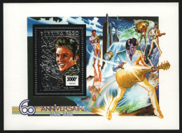 Burkina Faso 1995 - Mi-Nr. Block 146 A ** - MNH - Silber - Elvis Presley - Burkina Faso (1984-...)