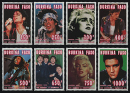 Burkina Faso 1996 - Mi-Nr. 1394-1401 A ** - MNH - Persönlichkeiten / Celebrities - Burkina Faso (1984-...)