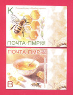 TRANSNISTRIA 2023 Nature Fauna Insects Insect Honey Bee Bees Beekeeping Apiculture 2v Imperforated MNH - Abeilles