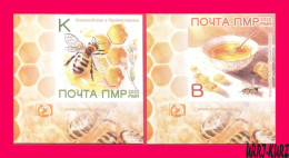 TRANSNISTRIA 2023 Nature Fauna Insects Insect Honey Bee Bees Beekeeping Apiculture 2v Imperforated MNH - Abeilles