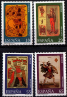 Spain 1994 Playing Cards From Fournier-museum In Victoria 4 Values MNH Hearts, Diamonds, Club, Spades - Zonder Classificatie