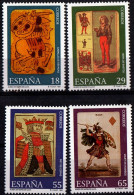 Spain 1994 Playing Cards From Fournier-museum In Victoria 4 Values MNH Hearts, Diamonds, Club, Spades - Unclassified