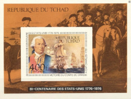Tchad 1976, 200th American Revolution, Washington, Ships, BF IMPERFORATED - Us Independence
