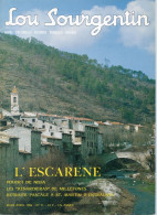 Revue Lou Sourgentin  N°71 : L'ESCARENE  ARRIERE-PAYS DE NICE ALPES-MARITIMES 1986 - Côte D'Azur