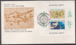 ZYPERN Türk.  Block 4, FDC, Europa CEPT: Große Werke Des Menschlichen Geistes, 1983 - Briefe U. Dokumente