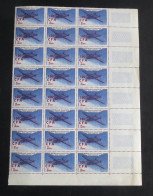 REUNION - 1961-72 - Poste Aérienne PA N°YT. 58 - Noratlas - Bloc De 24 Bord De Feuille - Neuf Luxe ** / MNH / Postfrisch - Airmail