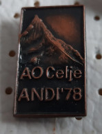 Yugoslav Expedition ANDES 1978 AO Celje Slovenia Alpinism Mountaineering Pin - Alpinism, Mountaineering