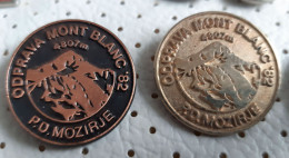 Yugoslav Expedition MONT BLANC 4807m  1982 PD Mozirje Slovenia Alpinism Mountaineering Pins - Alpinismus, Bergsteigen