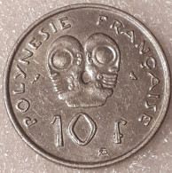 FRANS POLYNESIË: 10 Francs 1973   KM 8 UNC LOW MINTAGE !! - Autres & Non Classés