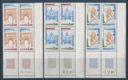 SERVICE N° 68 à 70 Neufs ** (MNH) Avec Coins Datés Cote 16 € TB Voir Suite - Servizio