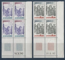 SERVICE N° 71 + 72 Neufs ** (MNH) Avec Coins Datés Cote 14 € TB Voir Suite - Servizio