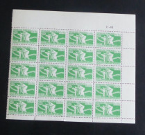 COLONIES GENERA - 1943 - N°YT. 1 - 0f50+4f50 émeraude - Bloc De 20 Bord De Feuille - Neuf Luxe ** / MNH / Postfrisch - Other & Unclassified