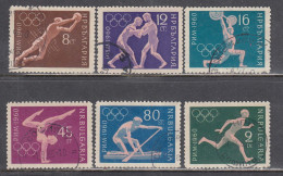 Bulgaria 1960 - Olympic Games, Roma, Mi-Nr. 1172/77, Used - Used Stamps