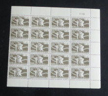 COLONIES GENERALES - 1943 - N°YT. 4 - 5f+15f Gris-brun - Bloc De 20 Bord De Feuille - Neuf Luxe ** / MNH - Other & Unclassified