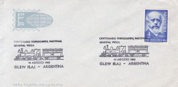 Argentina - 1965 - Envelope -  Railway Roca Centenary - Julio A. Roca Stamp - Caja 30 - Gebraucht