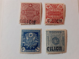 TIMBRES  CILICIE  SERIE  TAXE  N  1  A  4   COTE  130,00  EUROS   NEUFS  TRACE  CHARNIERES - Ungebraucht