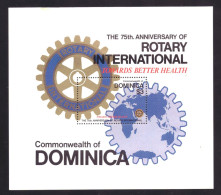 Dominica Block 62 MNH ** Rotary (1980) - Dominique (1978-...)