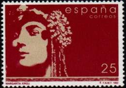 Spain 1992 Theater Player Margarita Xirgu 1 Value MNH - Theatre